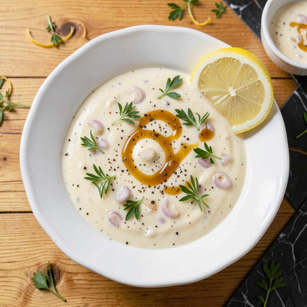 Fake Béarnaise Sauce Recipe: Rich and Tangy Without the Butter Hassle example with annotations