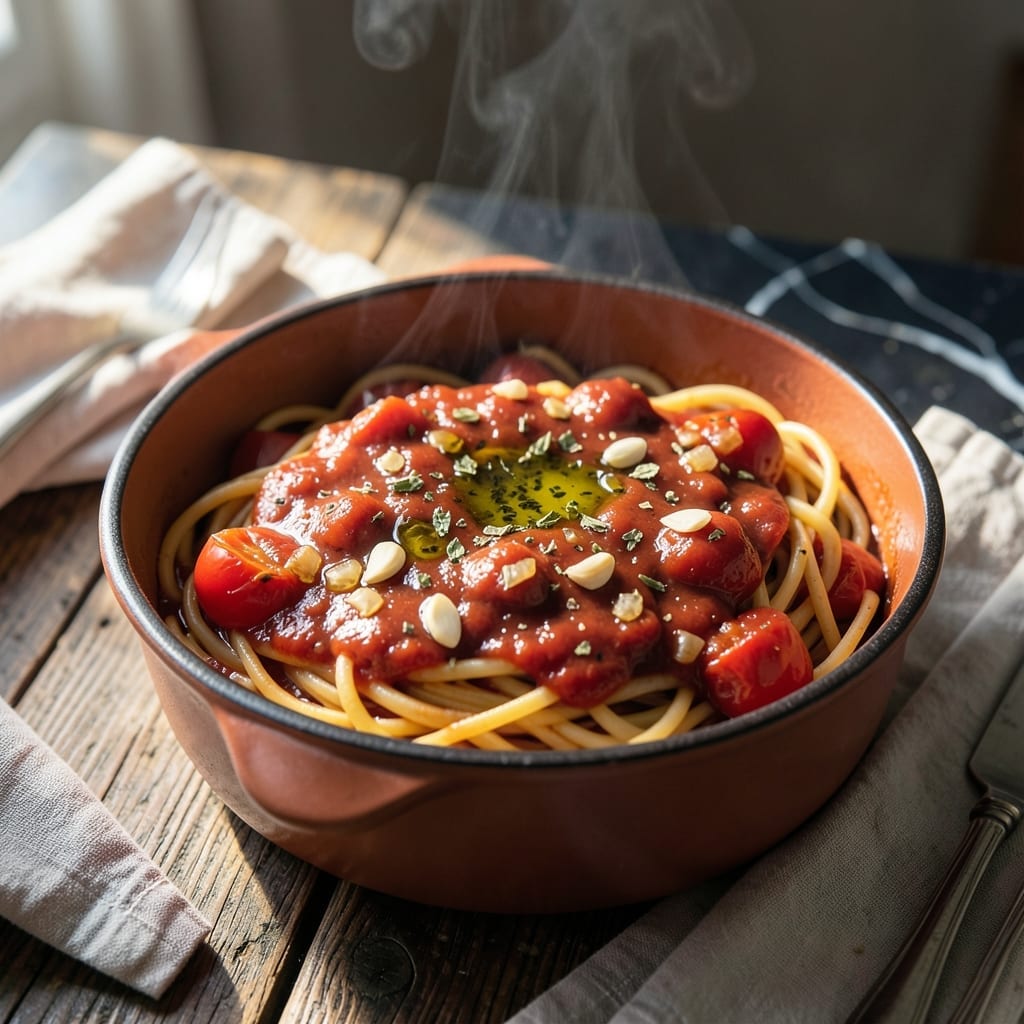 Homemade Sweet Spaghetti Sauce Recipe: Slow-Simmered Tomato Richness