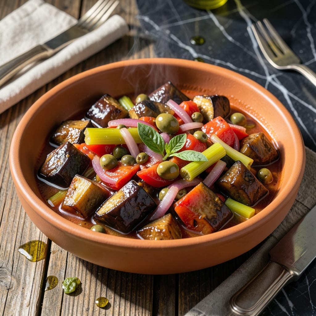 Caponata Sauce Recipe: Sicilian Sweet and Tangy Relish