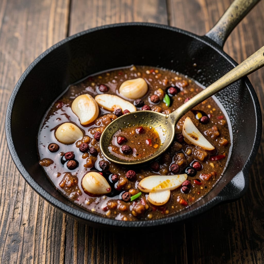 Fly By Jing Zhong Sauce Recipe: Spicy Sweet Umami Bomb for Noodles detailed visual guide