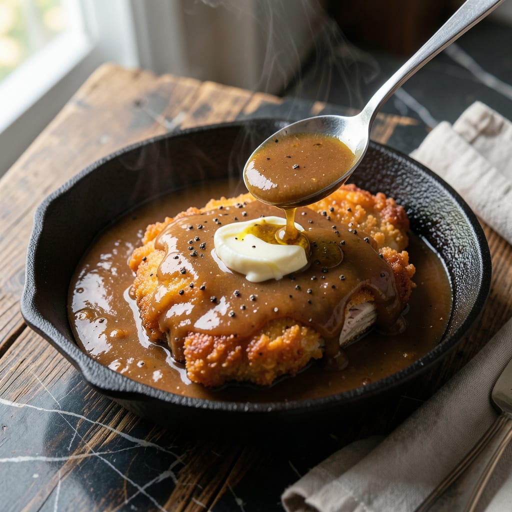 Comprehensive Fried Chicken Gravy Sauce Recipe: Rich Southern Style Drippings visual reference