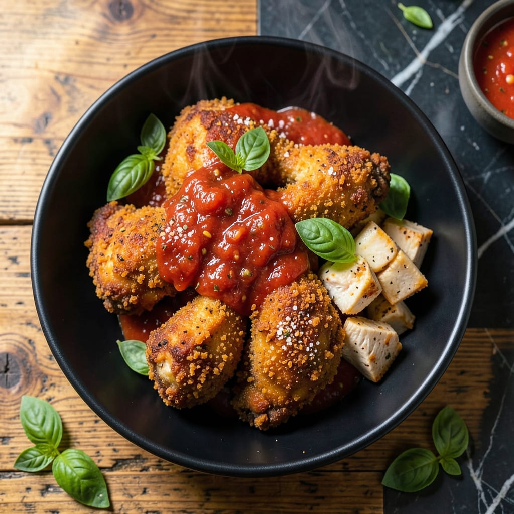 Fried Chicken Tomato Sauce Recipe: Crispy Meat with Rich Simmered Depth detailed visual guide