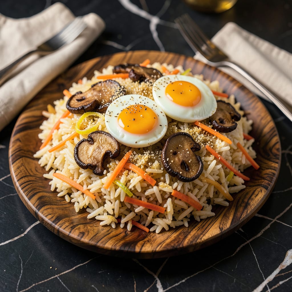 Comprehensive fried rice recipe without soy sauce visual reference
