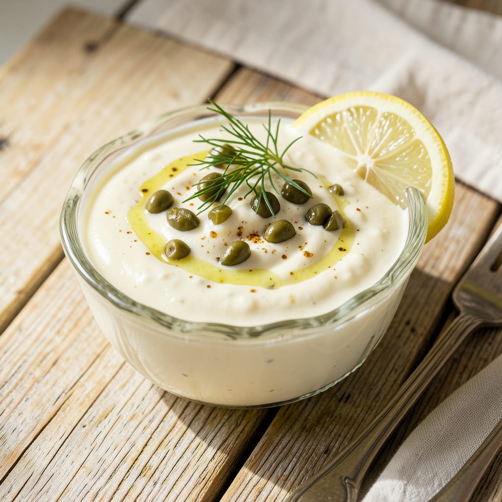 Visual representation of Frisch's Tartar Sauce Recipe: Creamy, Tangy Dip for Seafood Lovers