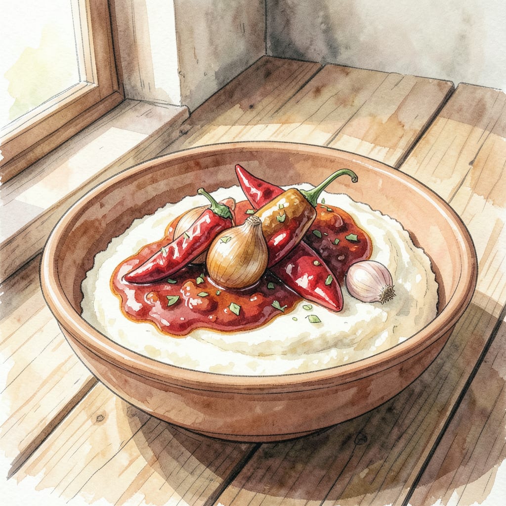 fufu sauce recipe illustration with key details