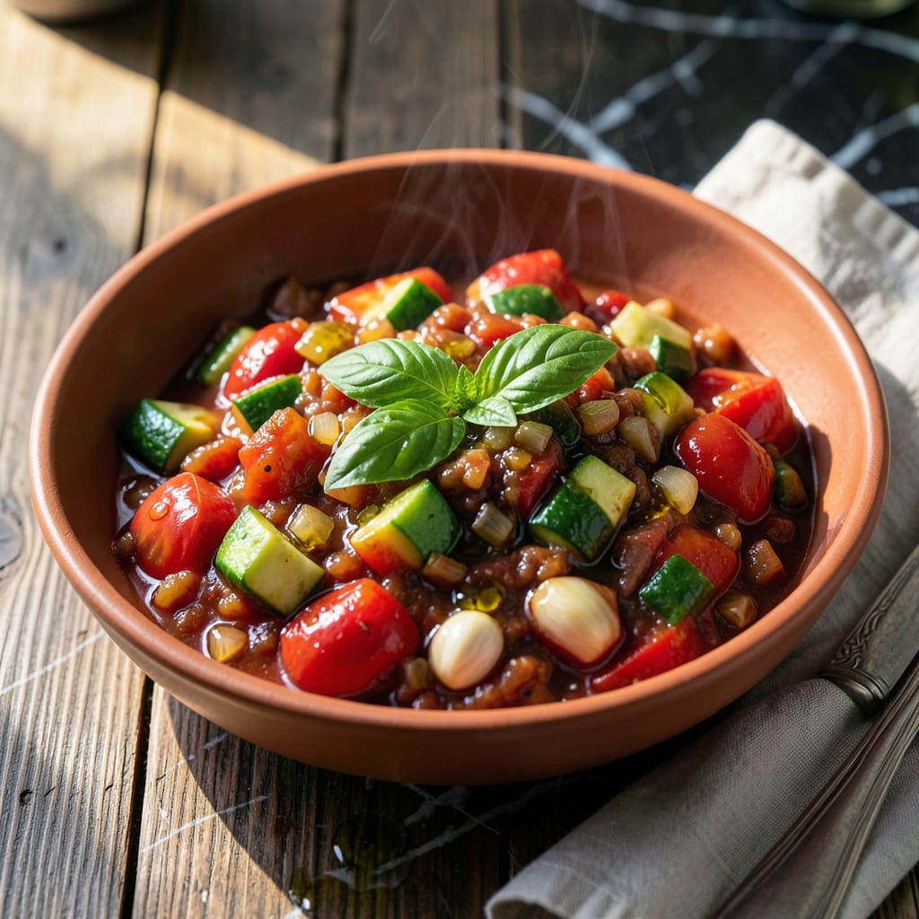 Visual representation of Garden Vegetable Spaghetti Sauce Recipe: Fresh Garden Flavor in Every Bite