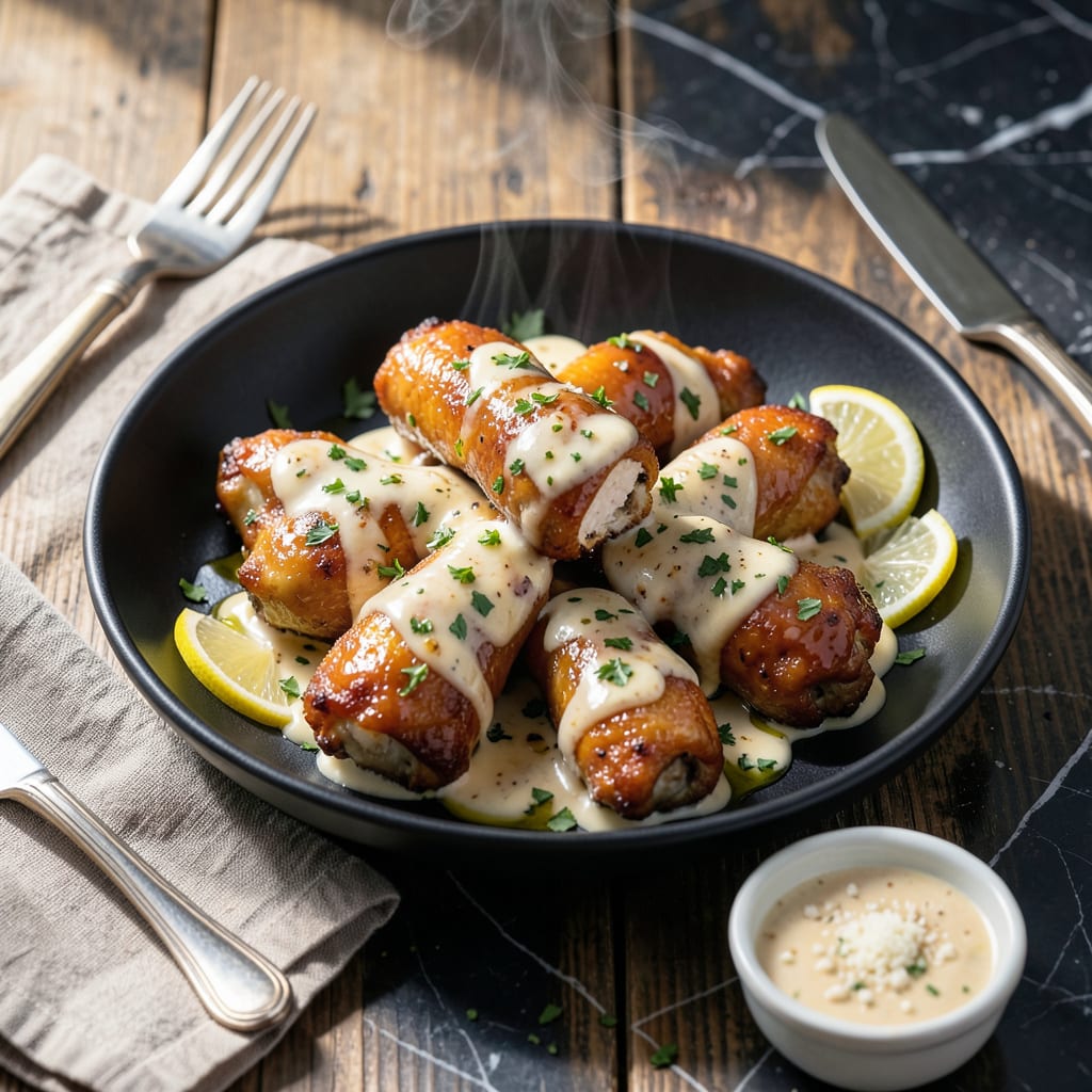 Comprehensive Garlic Parmesan Chicken Wing Sauce Recipe: Rich Creamy Depth for Dipping visual reference