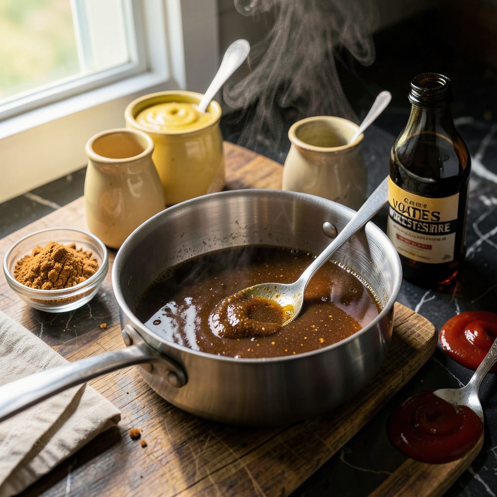 Visual representation of gates bbq sauce recipe