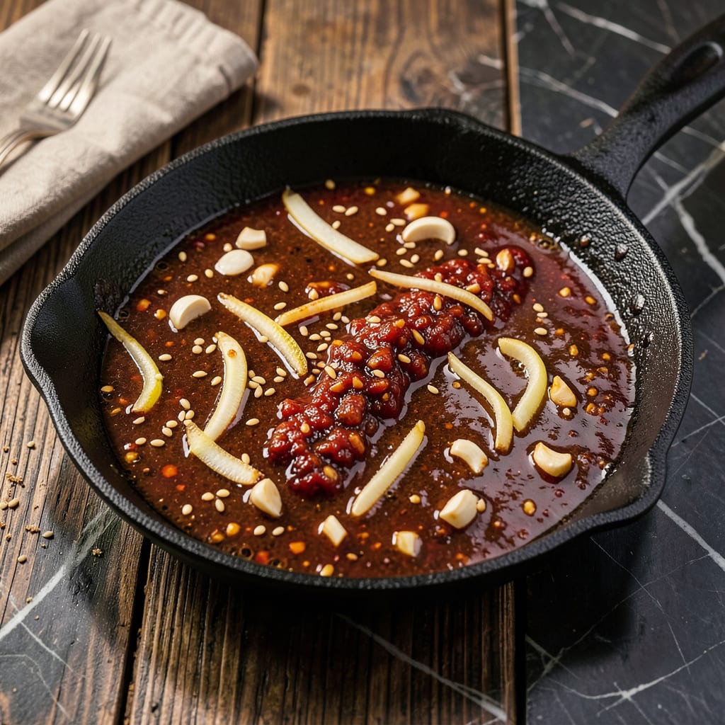 General Tso Stir Fry Sauce Recipe: Sweet, Spicy Glaze for Takeout Level Dishes example with annotations