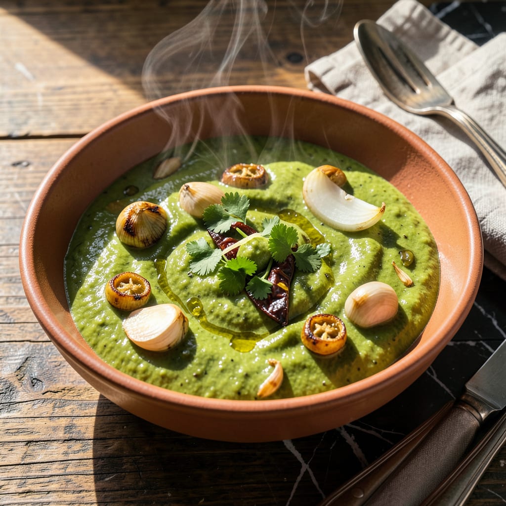 green enchilada sauce recipe illustration with key details