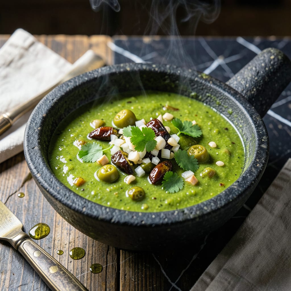 Comprehensive Green Enchilada Sauce Recipe: Roasted Tomatillo and Chile Zing visual reference