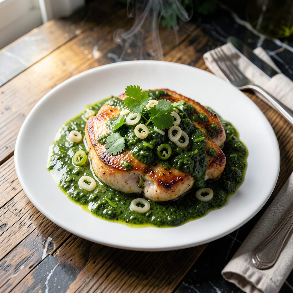 Comprehensive Green Sauce Chicken Recipe: Zesty Herb Infused Juiciness visual reference