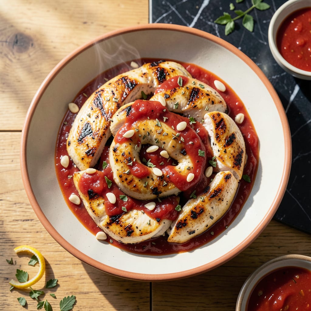 Comprehensive Grilled Chicken With Tomato Sauce Recipe: Char Grilled Flavor With Rich Marinara visual reference