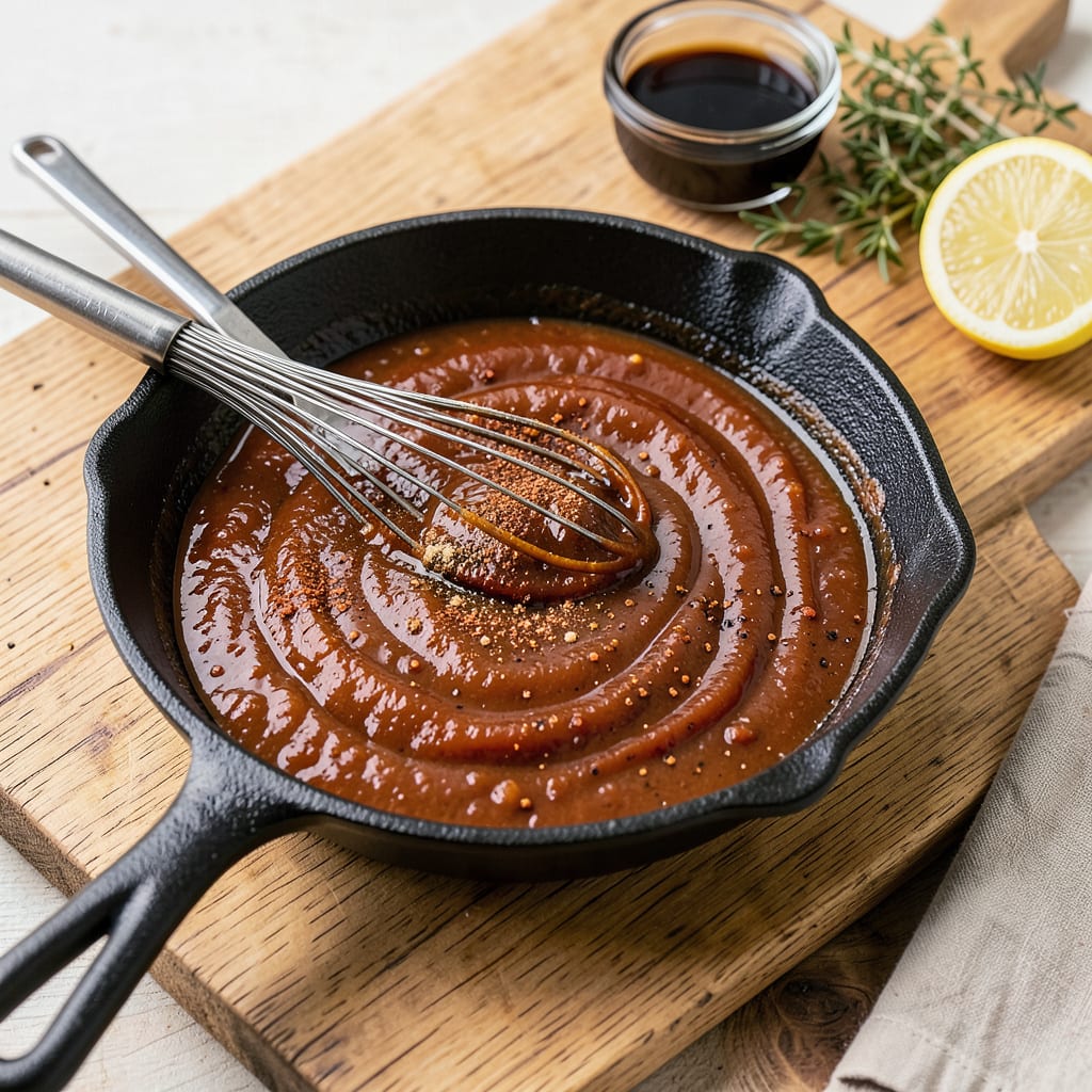 Comprehensive grilled sauce recipe visual reference