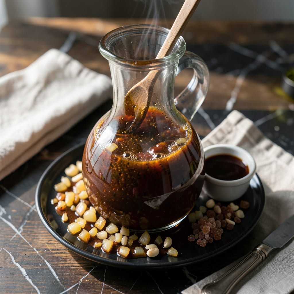 Comprehensive H P Sauce Recipe: British Style Tangy Condiment for Steaks visual reference