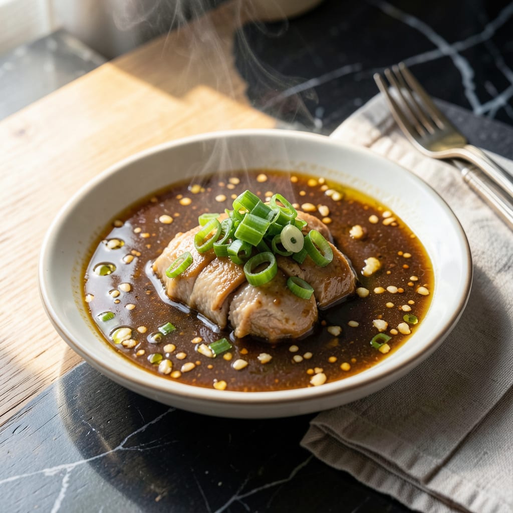 Hainanese Chicken Rice Sauce Recipe: Ginger Garlic Infused Aromatic Drizzle detailed visual guide