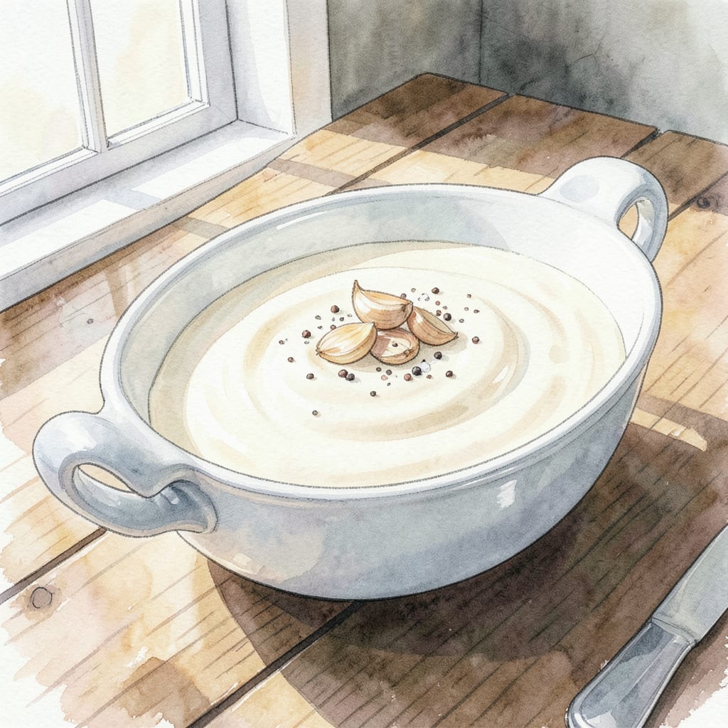 Visual representation of heavy cream sauce recipe