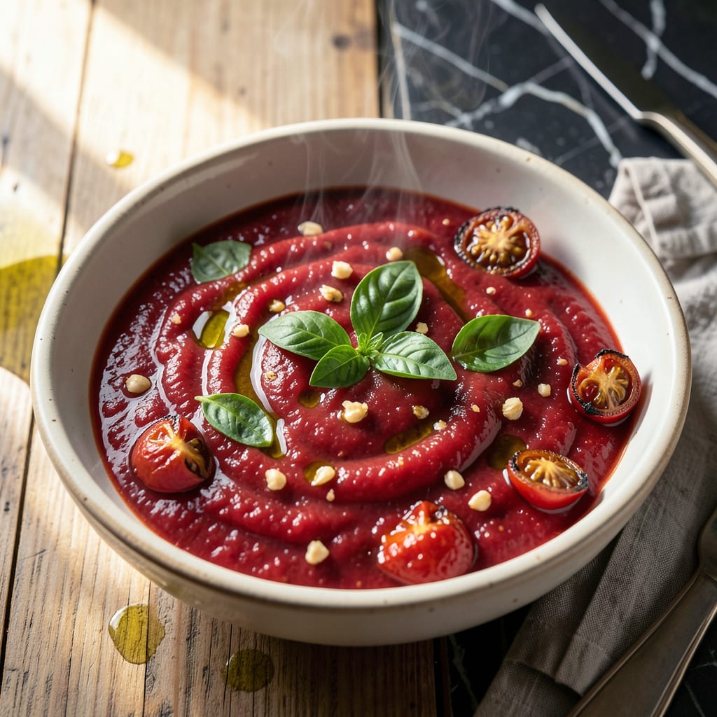Heirloom Tomato Sauce Recipe: Bright and Fresh Summer Essence illustration with key details