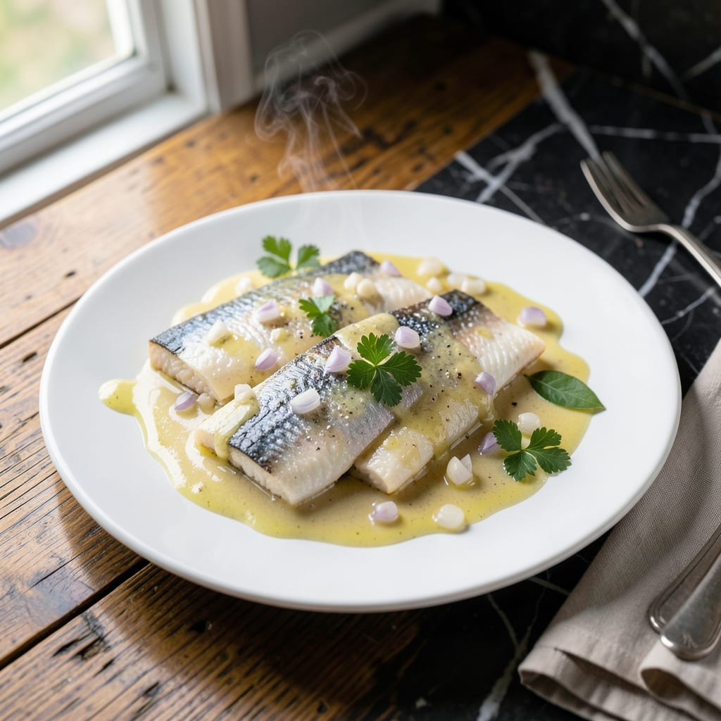 Herring in Wine Sauce Recipe: Classic Scandinavian Elegance example with annotations