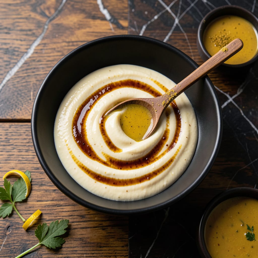 hibachi mustard sauce recipe example with annotations