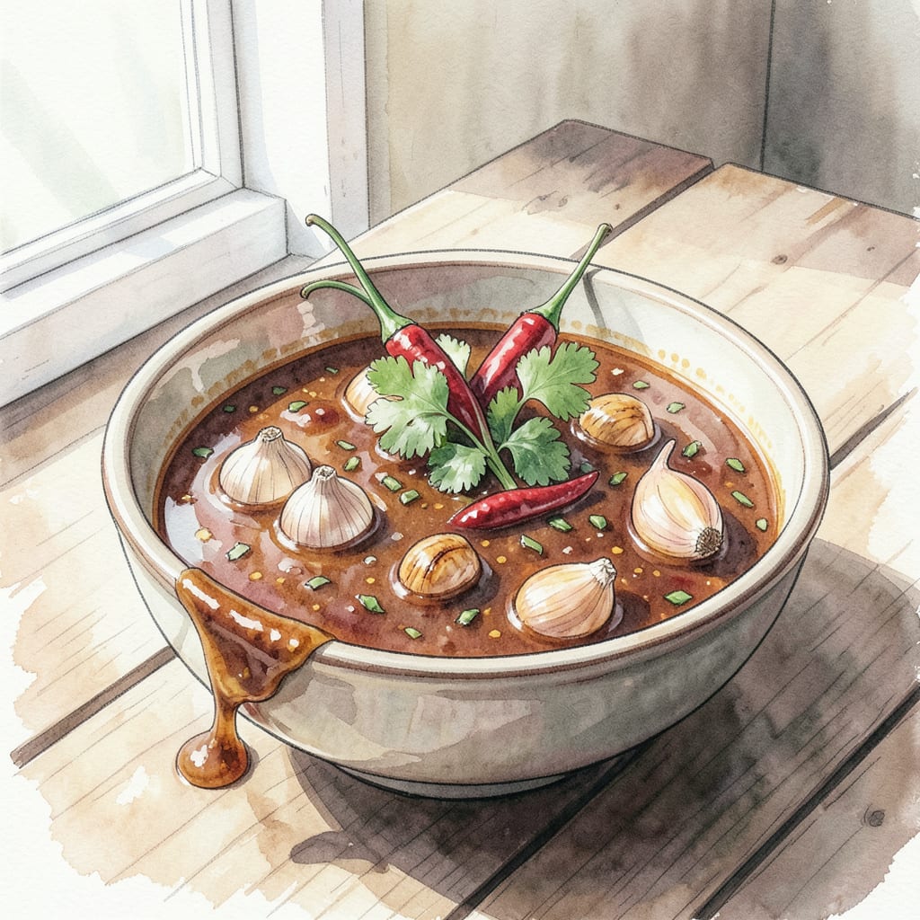 Visual representation of Hmong Pepper Sauce Recipe: Spicy Condiment That Adds Southeast Asian Flavor