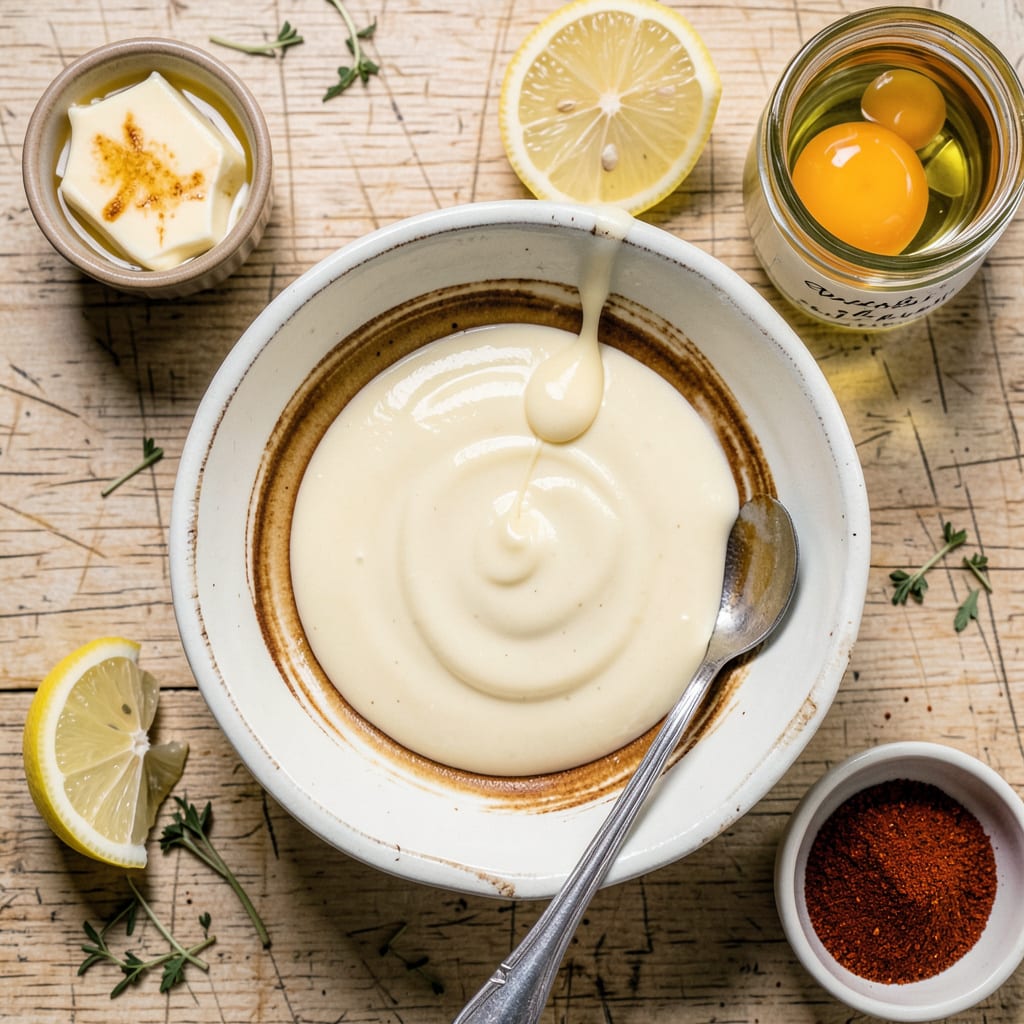 Visual representation of Hollandaise Sauce Recipe: Silky, Buttery Perfection for Eggs Benedict