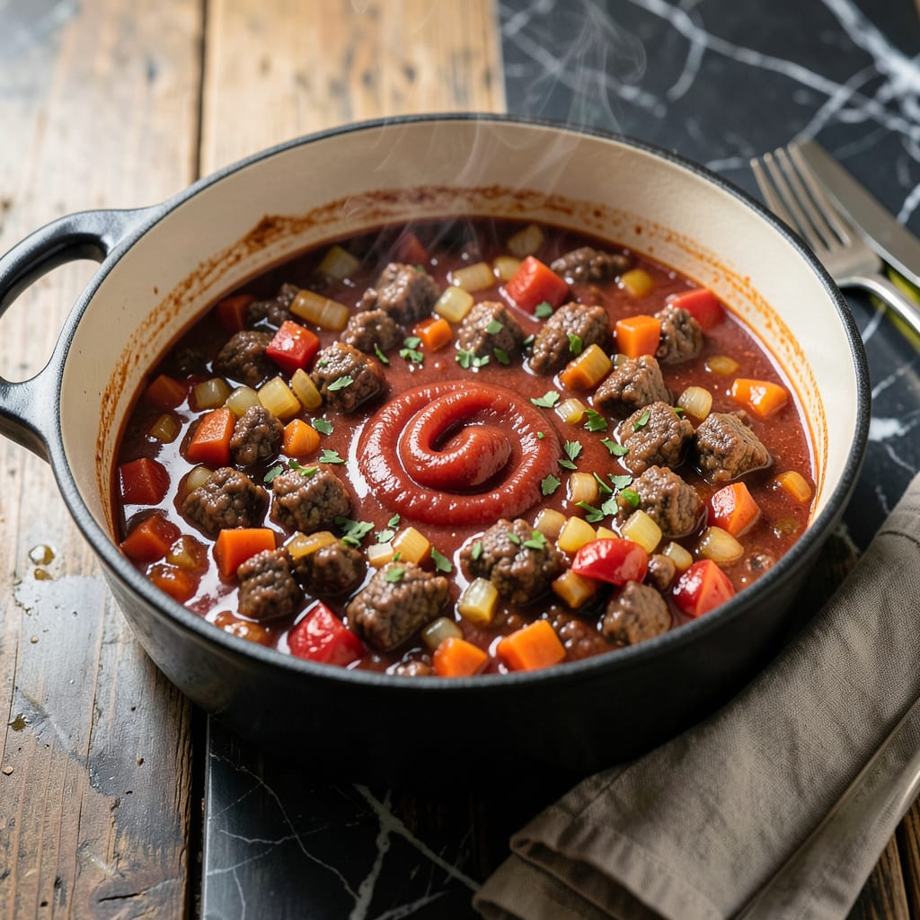 Homemade Bolognese Sauce Recipe: Slow Simmered Meat and Tomato Richness detailed visual guide