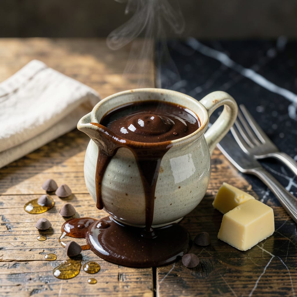 Complete Homemade Fudge Sauce Recipe: Decadent Chocolate Drizzle for Desserts overview image