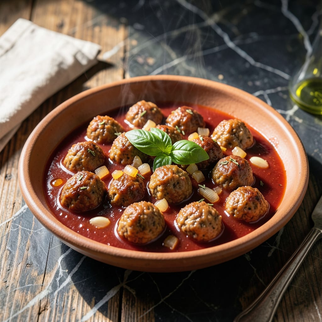 Complete Homemade Meatball Sauce Recipe: Rich Herb Infused Tomato Base overview image