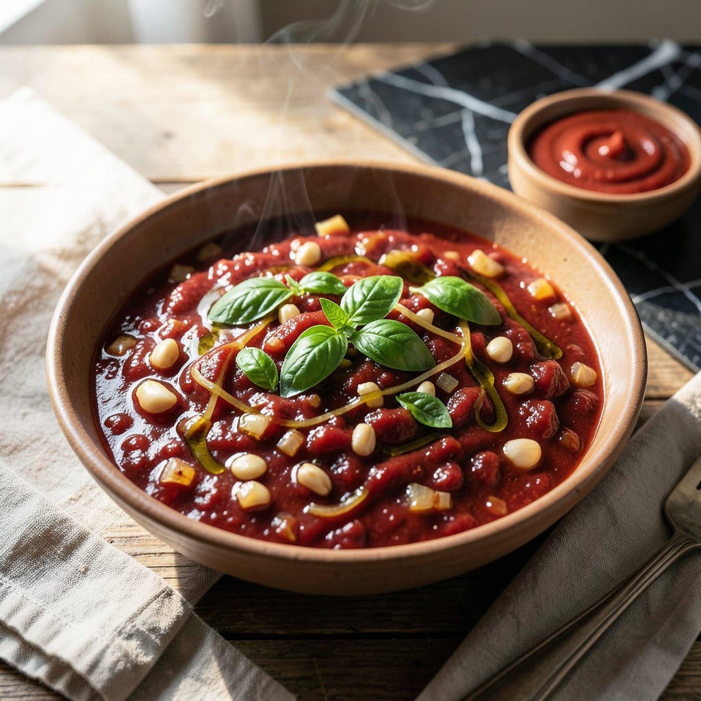 Complete Homemade Pasta Sauce Recipe: Fresh Basil and Garlic Infusion overview image