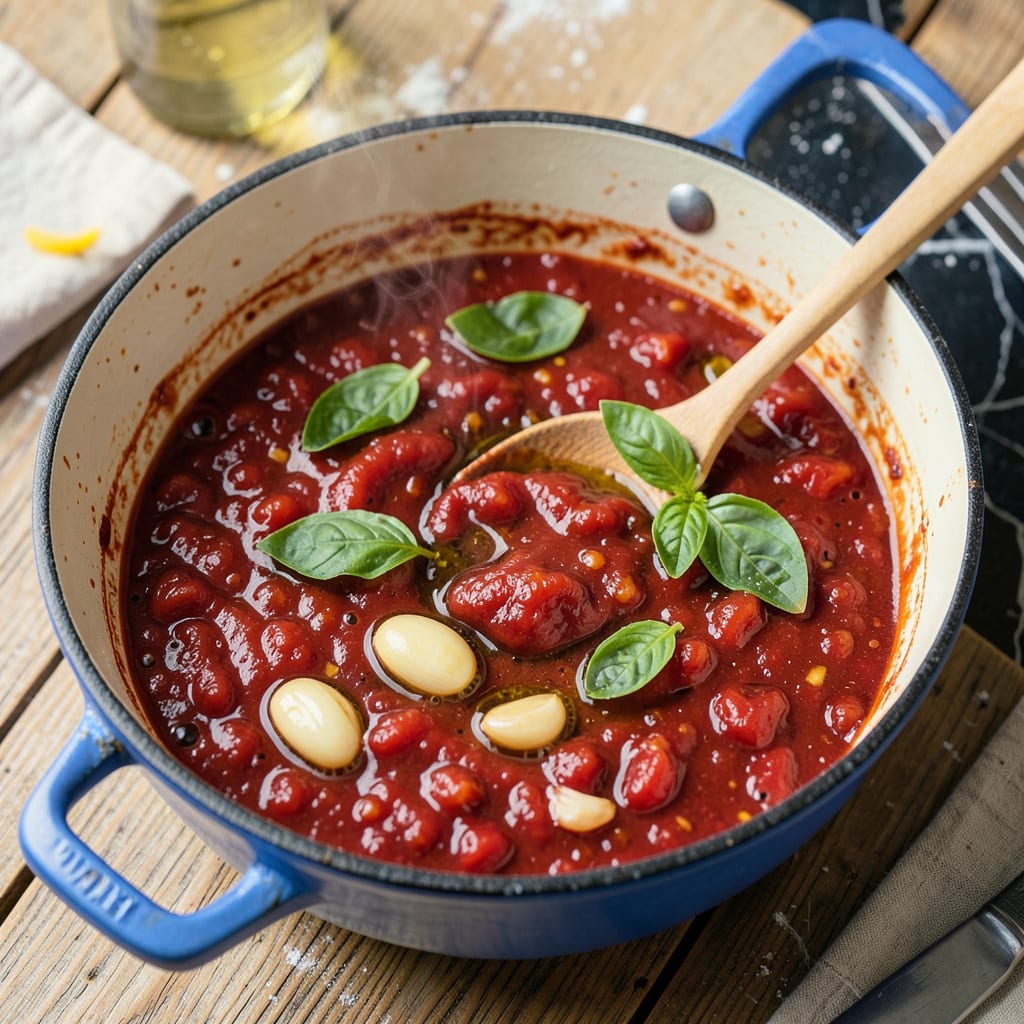 Visual representation of Homemade Pasta Sauce Recipe: Rich Tomato Flavor in 30 Minutes