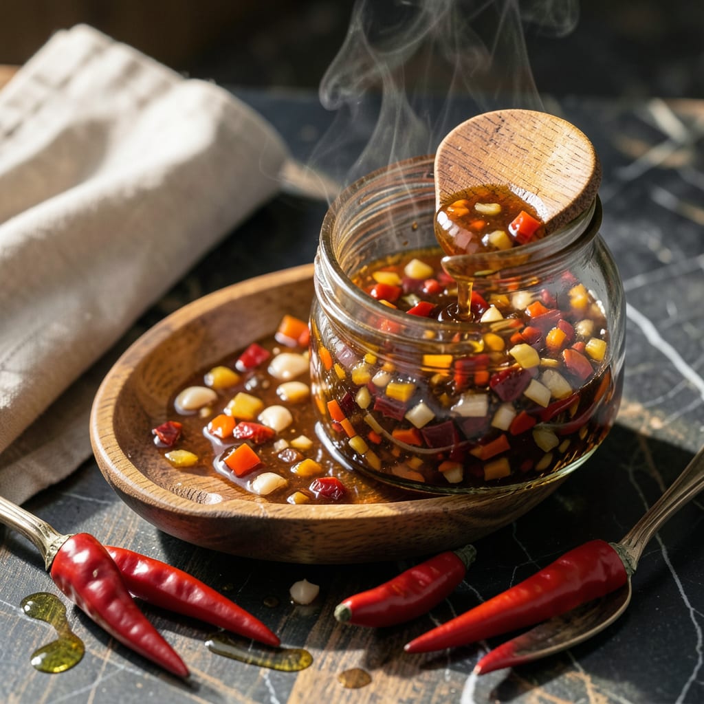 Homemade Pepper Sauce Recipe: Fiery Caribbean Heat in a Bottle example with annotations