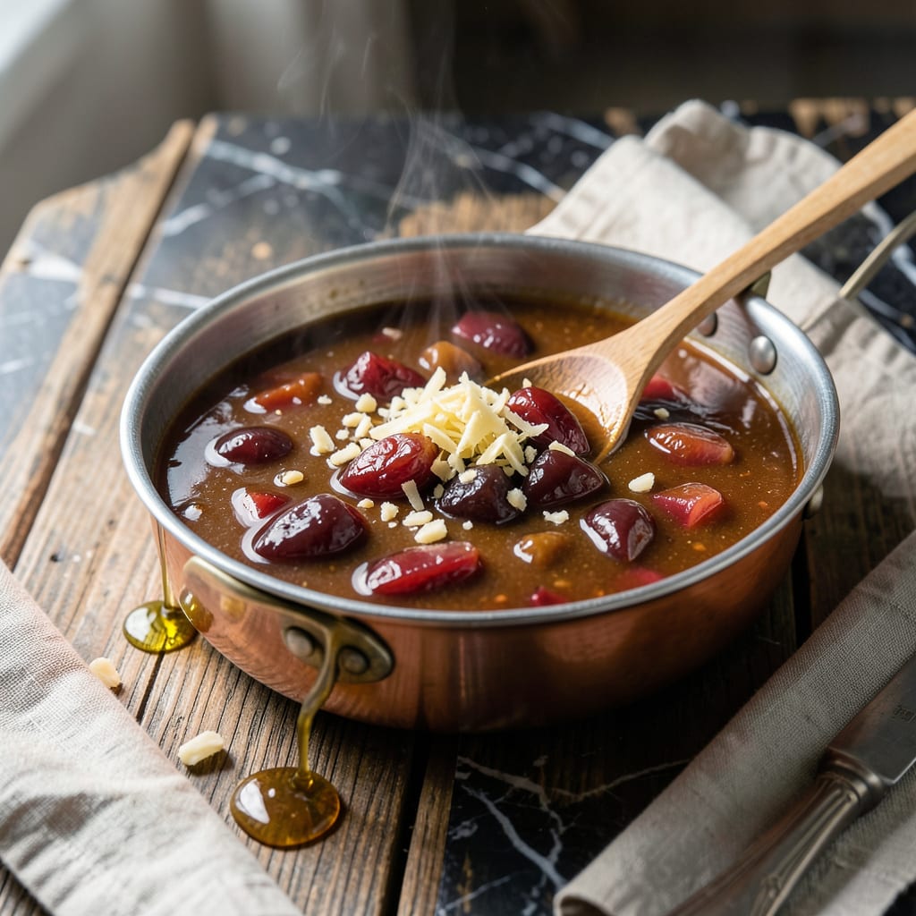 Homemade Plum Sauce Recipe: Tangy Sweet Dip for Spring Rolls example with annotations