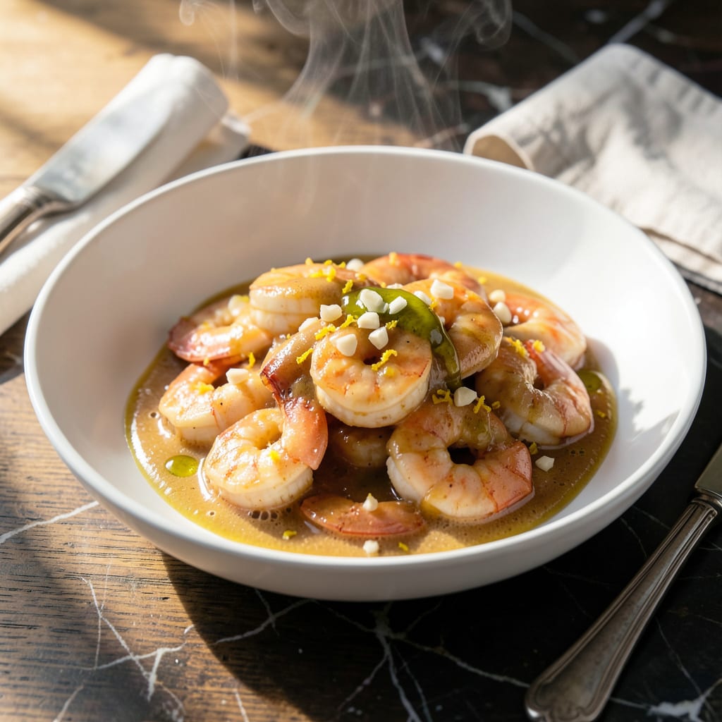 Homemade Scampi Sauce Recipe: Garlicky Butter Emulsion for Seafood Lovers example with annotations