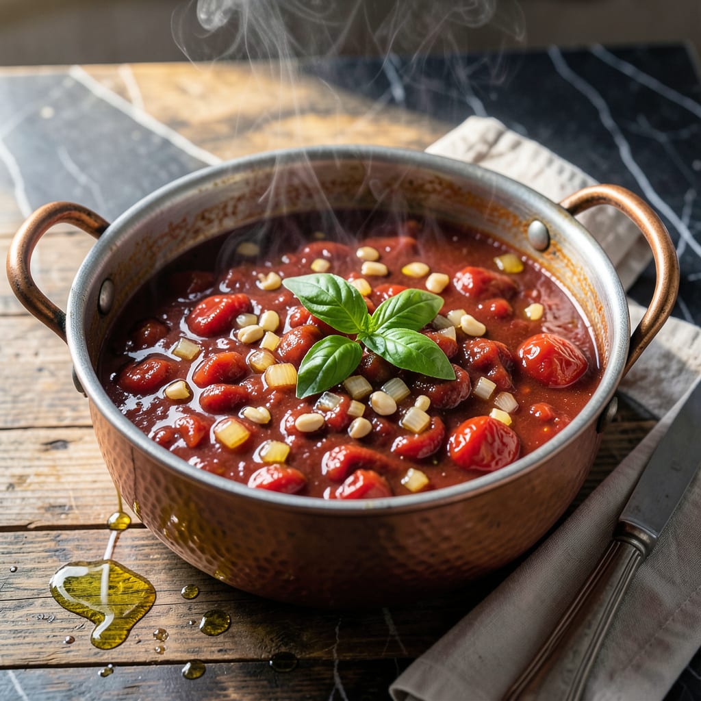 Complete Homemade Spaghetti Sauce Recipe: San Marzano Tomato Simplicity overview image