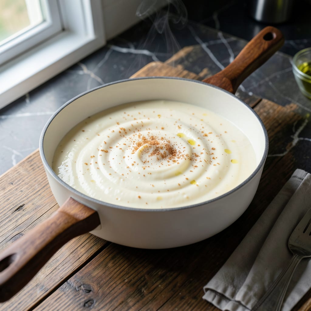 Visual representation of Homemade White Sauce Recipe: Smooth Béchamel for Every Dish