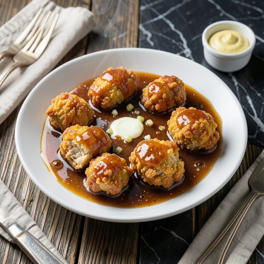 Honey Sauce for Fried Chicken Recipe: Glossy Sweet Drizzle for Crispy Coating illustration with key details