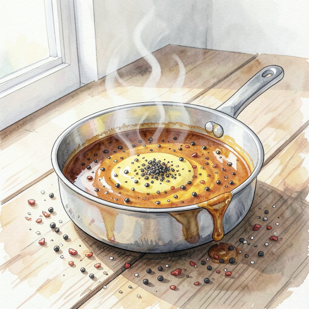 Visual representation of hot honey lemon pepper sauce recipe
