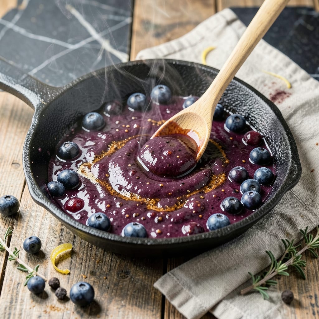 Huckleberry BBQ Sauce Recipe: Sweet Tart Glaze for Grilling Season illustration with key details