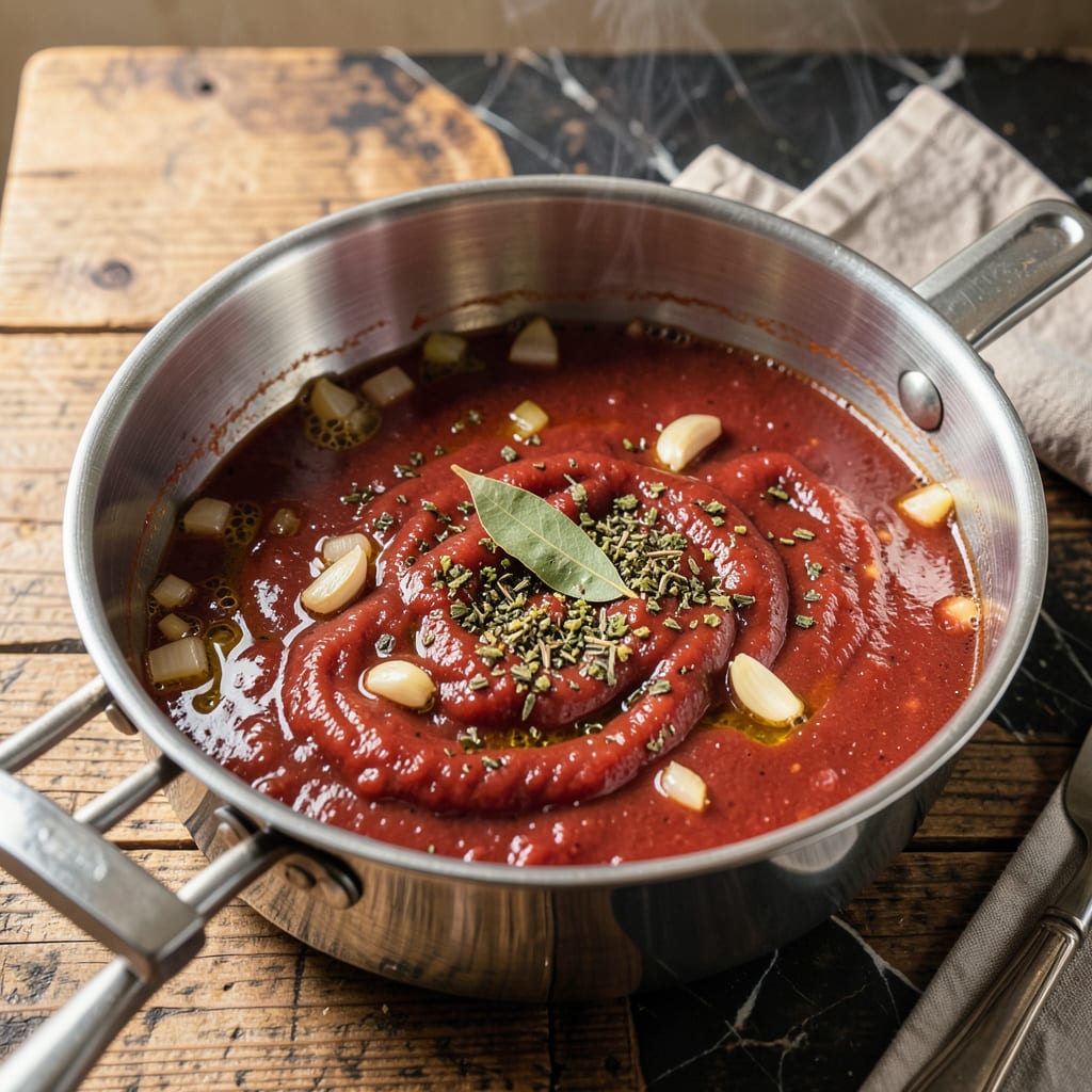 hunts spaghetti sauce recipe example with annotations