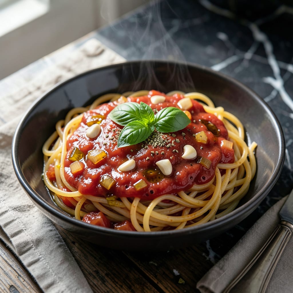 Visual representation of Hunts Tomato Sauce Recipe Spaghetti Sauce: Rich Herb Infused Simmer Sauce