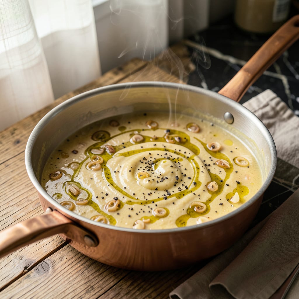 ina garten sauce recipe illustration with key details