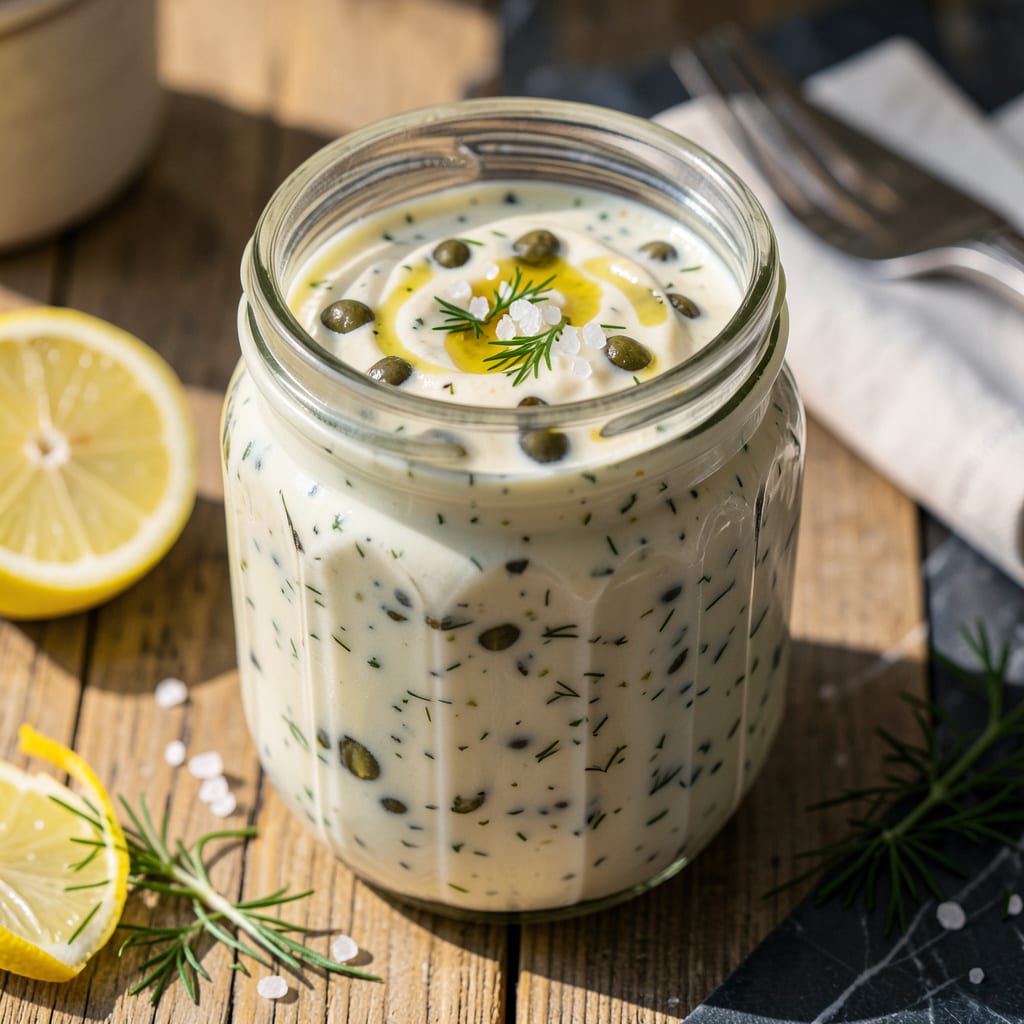 Visual representation of ina garten tartar sauce recipe