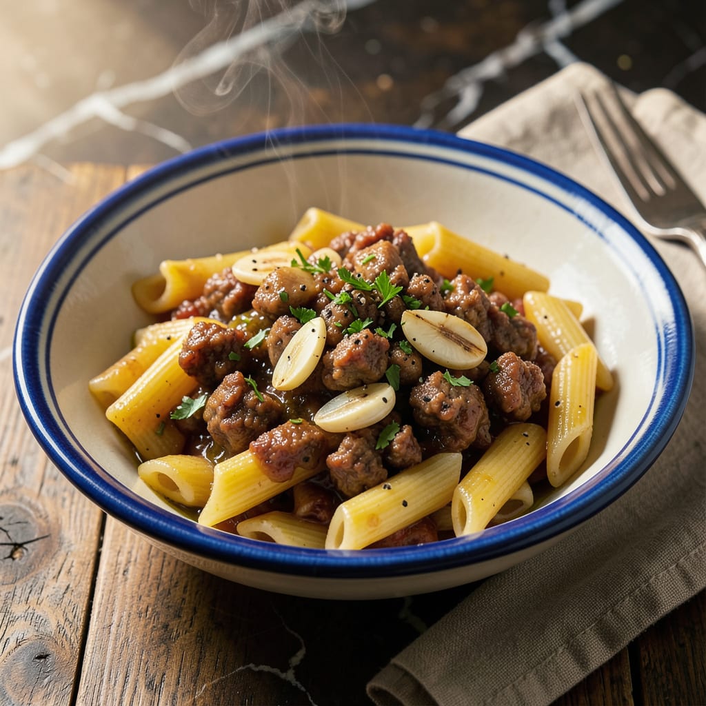 Italian Sausage and Pasta in Garlic Wine Sauce Recipe: Restaurant Quality Comfort in 30 Minutes detailed visual guide