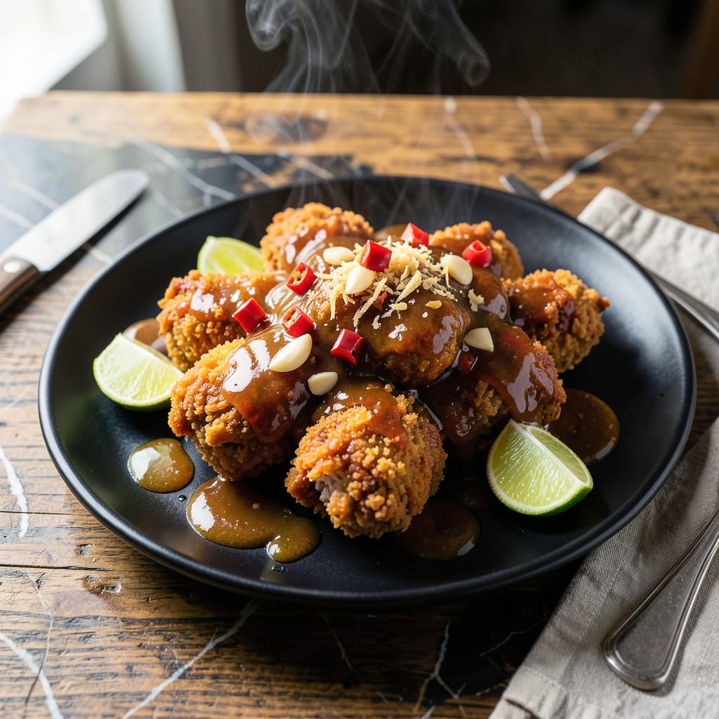 Jamaican Fried Chicken Sauce Recipe: Spicy Island Heat in Every Drop illustration with key details