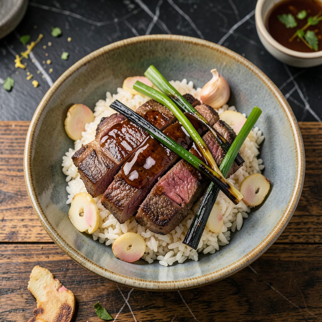 Visual representation of Japanese BBQ Sauce Steak Recipe: Umami Rich Glaze for Juicy Cuts