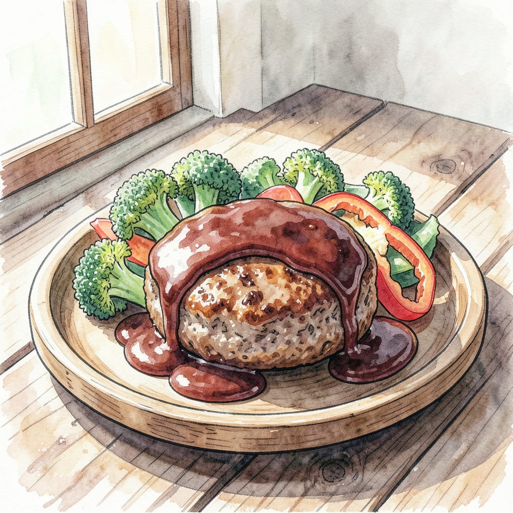 Japanese Hamburger Steak Sauce Recipe: Umami Rich Condiment for Authentic Flavor illustration with key details