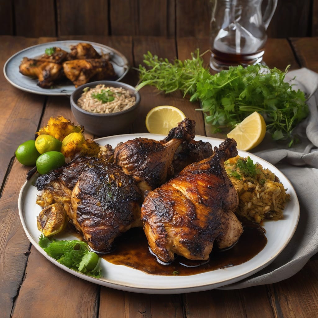Jerk Chicken Oven Recipe: Caribbean Spice Perfection in Minutes illustration with key details