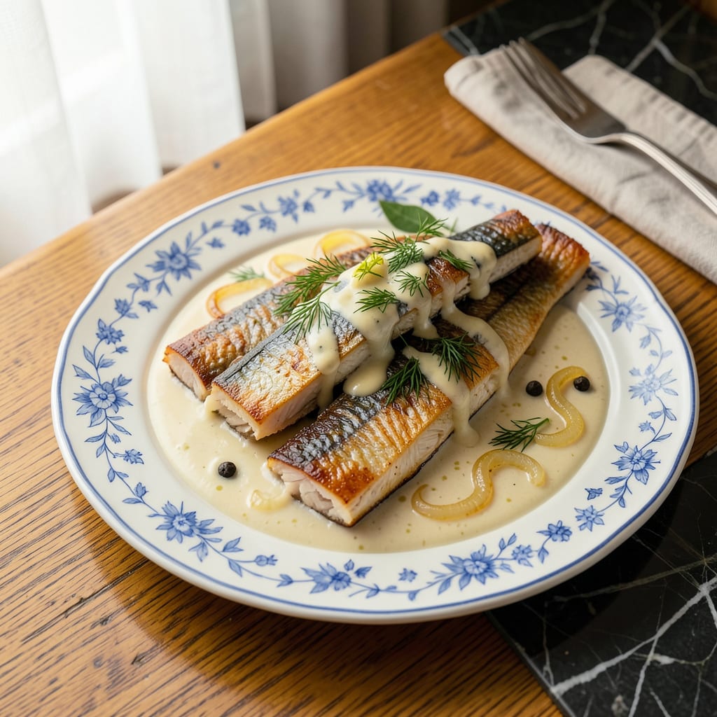 jewish herring in cream sauce recipe example with annotations