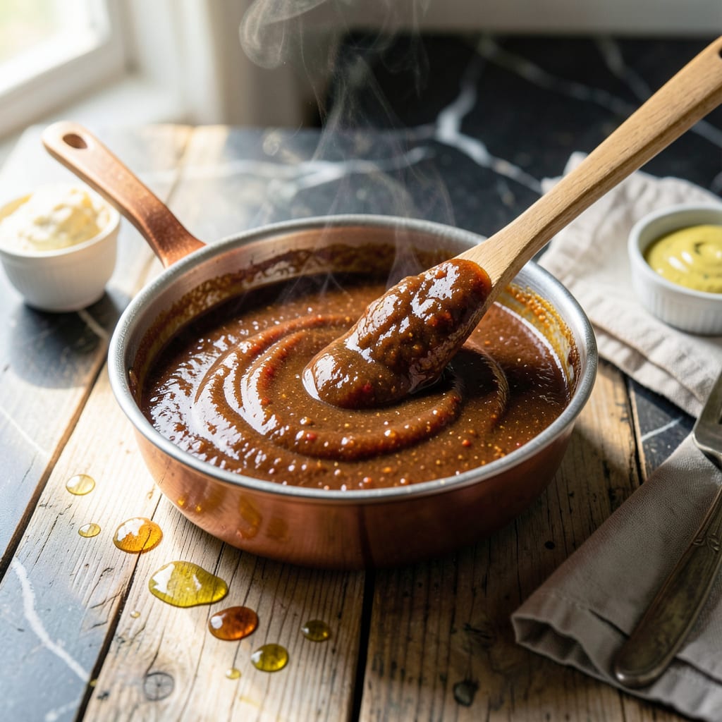 KC BBQ Sauce Recipe: Kansas City Style Sweet and Smoky example with annotations